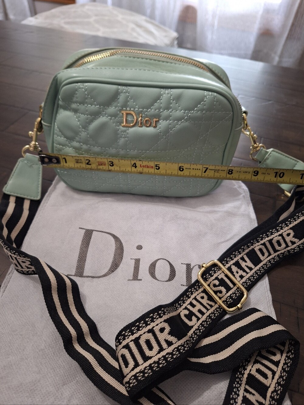 Mint Quilted Crossbody